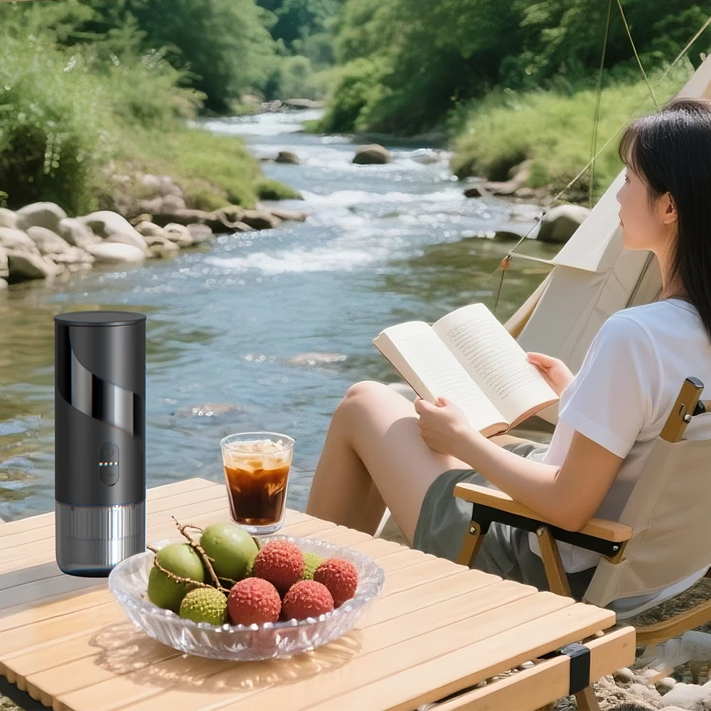 Portable Espresso Coffee Machine KFJ-1S-S1201C1 20Bar High Pressure Capsule/Ground Dual Extraction Travel /Office