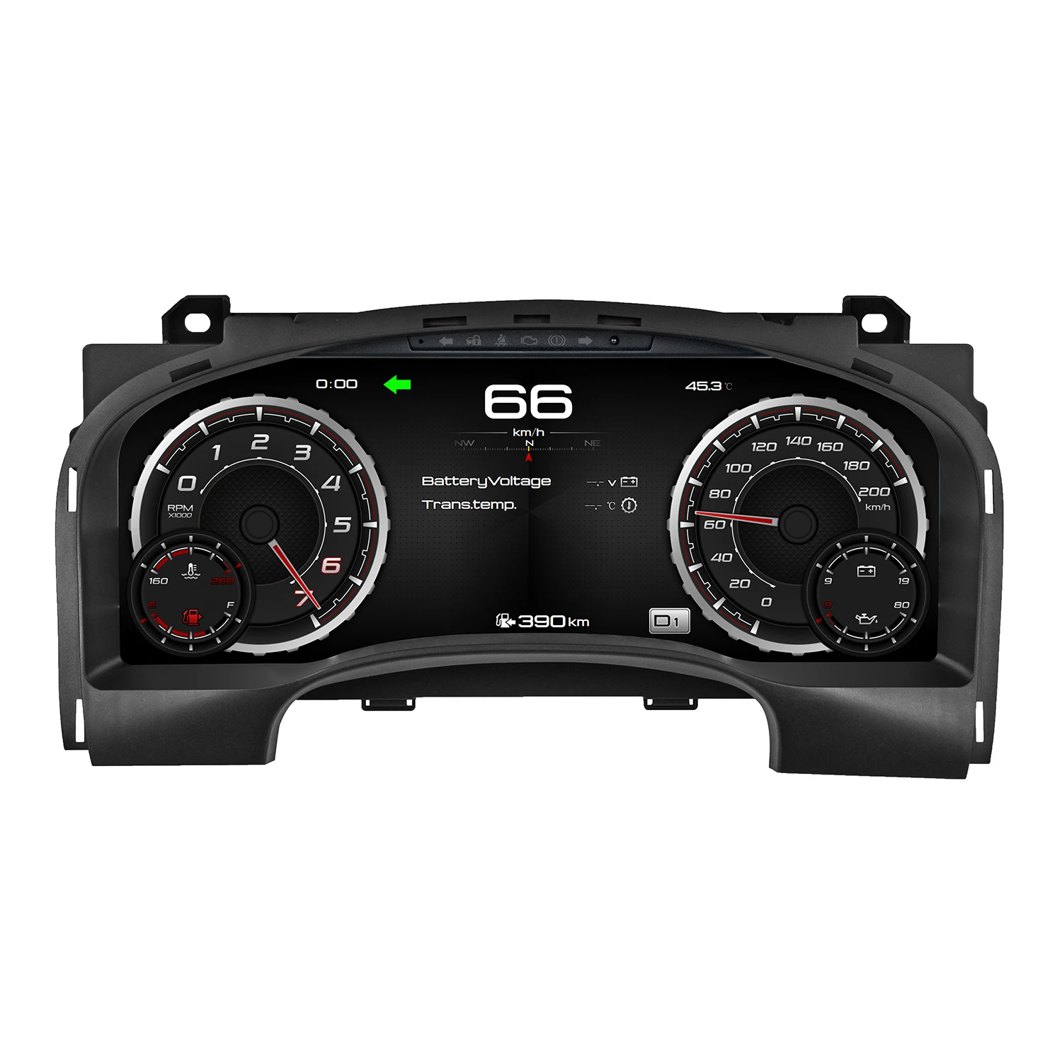 For Chevrolet Silverado Tahoe Suburban GMC Yukon Sierra 2007-2013 Virtual Cockpit LCD Instrument Cluster Car Digital Speedometer