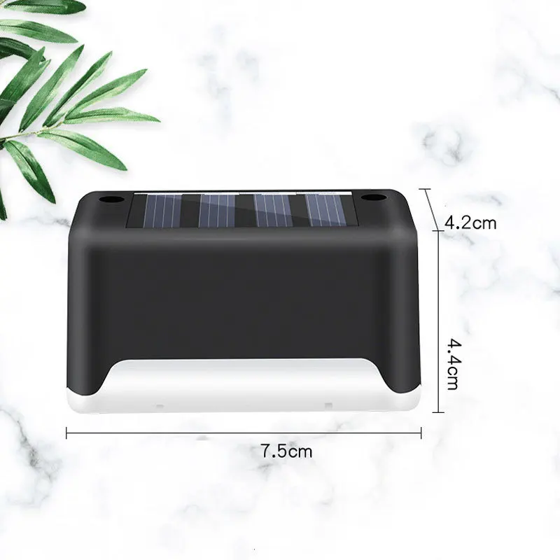 

New Upgrade Waterproof LED Solar Fence Lamp Solar Deck Lights Solar Step Light Outdoor For Patio Stairs Garden Pathway Step Yard