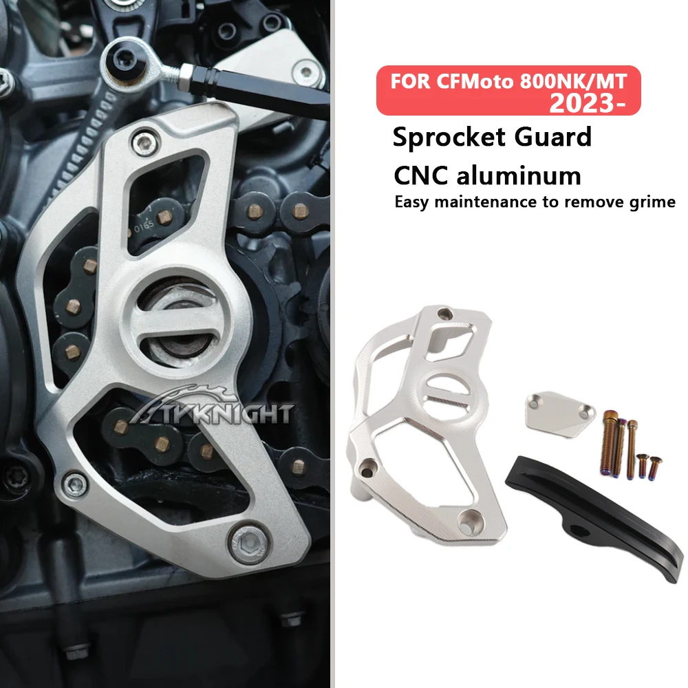 

FOR CFMoto 800NK/800MT Chain gear protective cover CNC Aluminum800nk 800mt Sprocket Guard