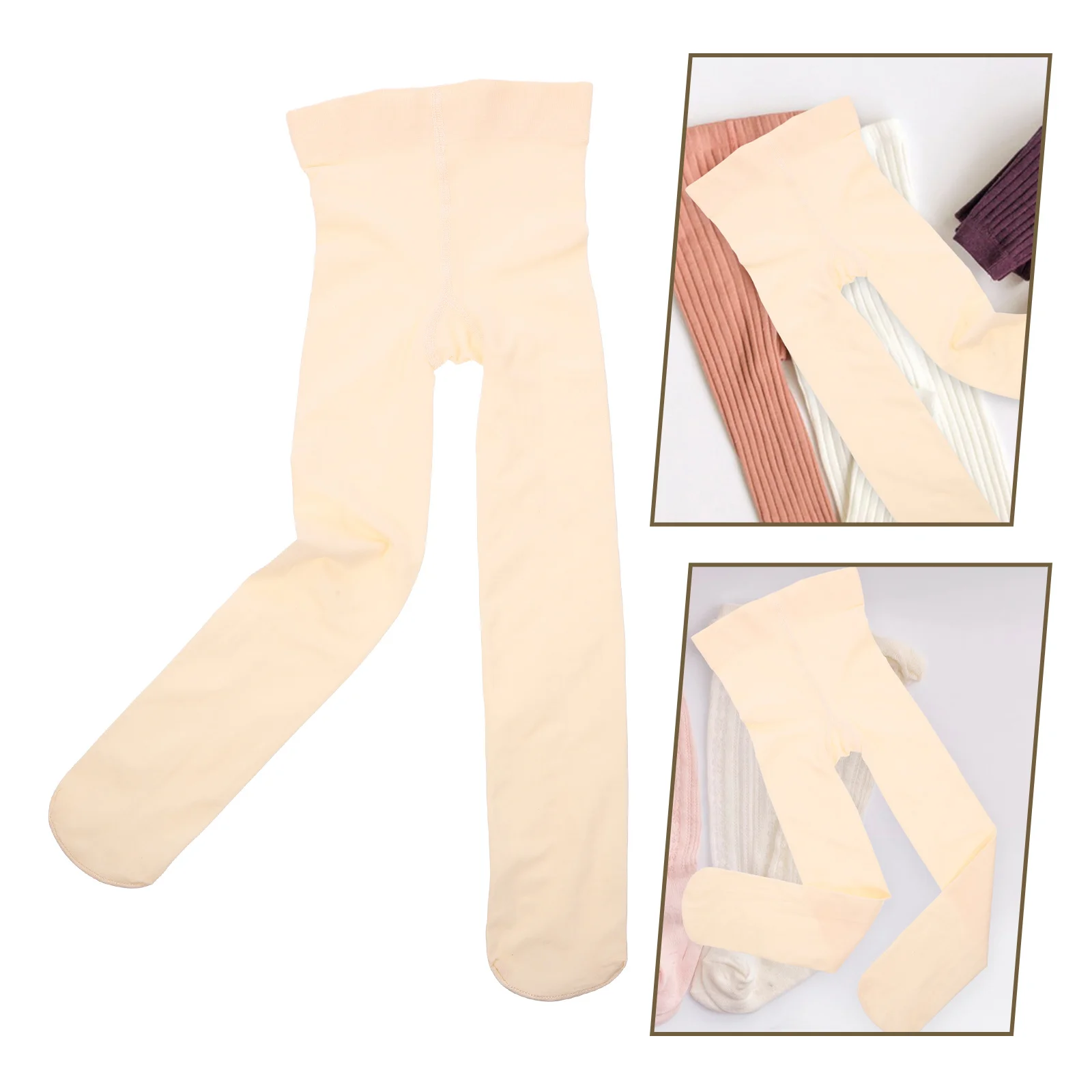 زوج واحد من الجوارب الباليه للفتيات قابلة للتحويل وناعمة ومريحة لأداء الرقص اليومي والباليه مقاس داخلي L للأطفال الصغار #4