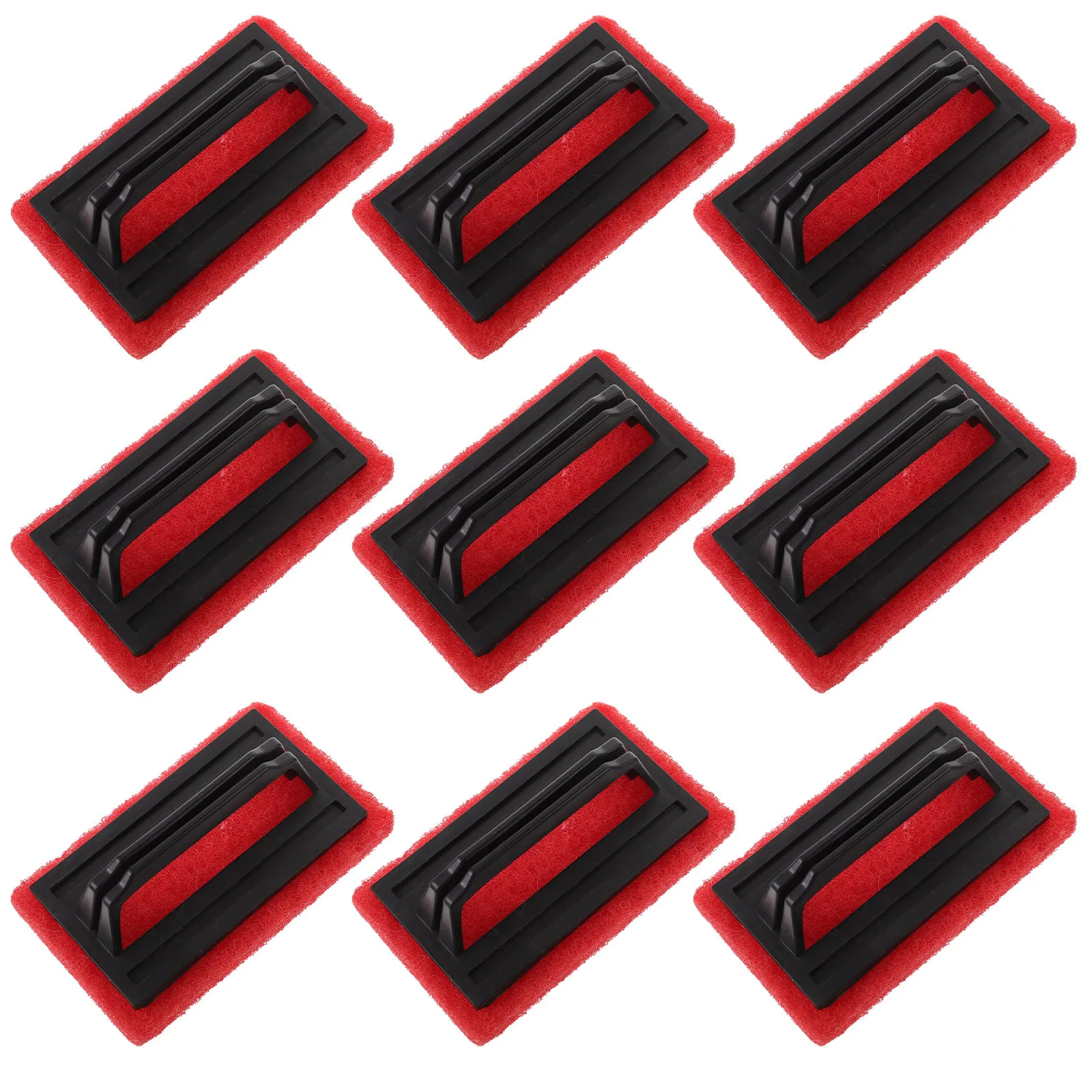 10Pcs Barbecue Rack Scrub Sponges Multi Function Grease Cutting Cleaning Brushes for Grilled Racks Woks Frying Pans Countertops