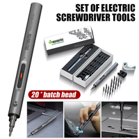 CreationSpace 23 in 1 Mini Rechargeable Cordless Electric Screwdriver Set Precision Repair Tool Kit Metal Model DIY Tools Set