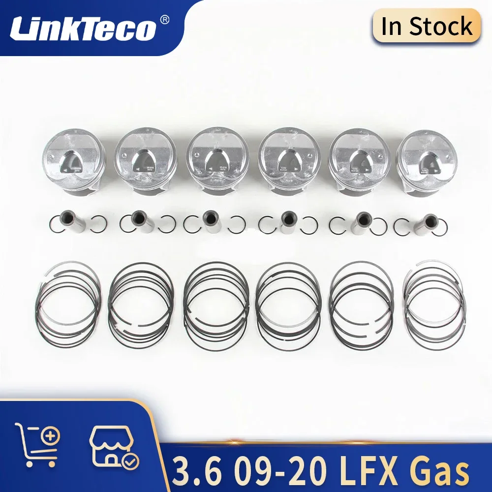 Engine parts Piston & Rings Set Kit 3.6 L 09-20 LFX Gas For CADILLAC CTS XTS CHEVROLET CAMARO BUICK GMC CANYON HOLDEN 3.6L STD