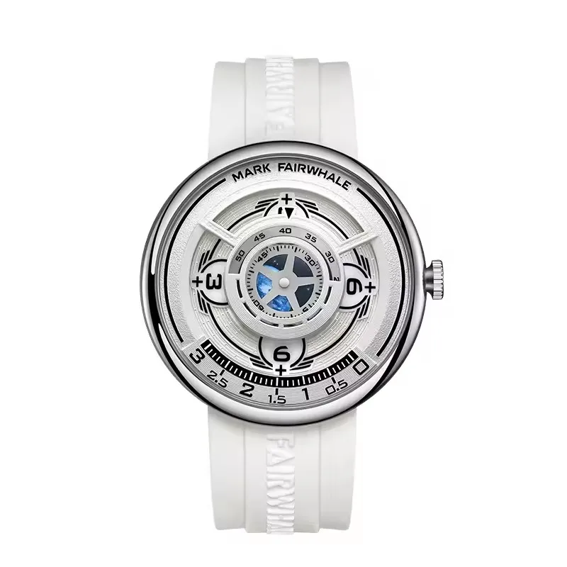 Mark Fairwhale 5990 New 2025 Fashion Original Unique Silicon Quartz Men's Watch Night Light Sports Watch Relógios Masculino