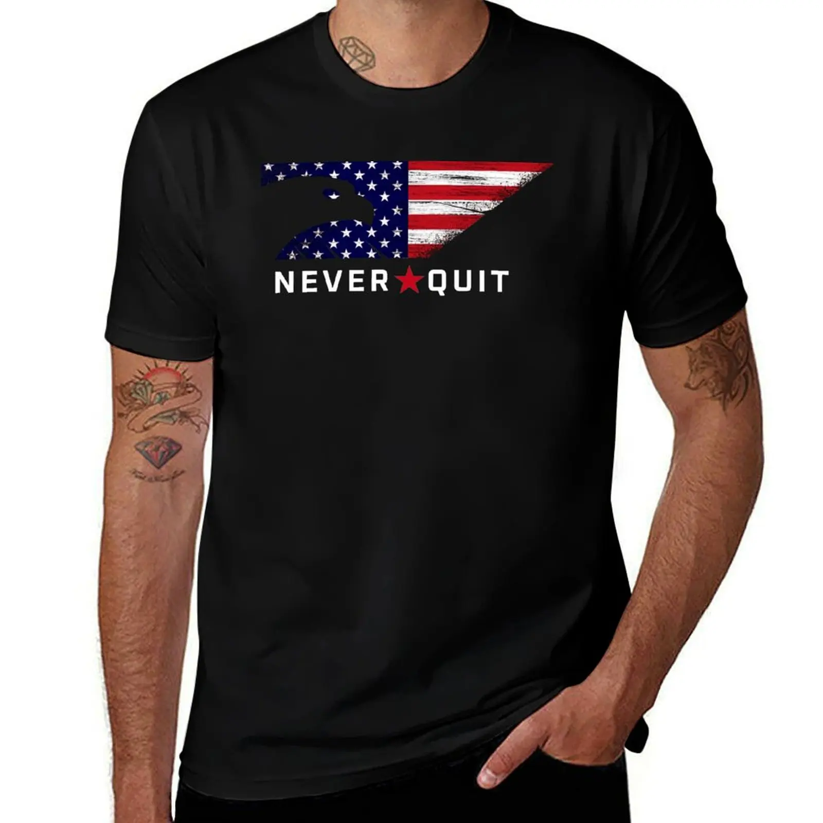 SEAL TEAM SONNY QUINN SEASON 6 NEVER QUIT REPLICA T-Shirt Modern Print Casual T-Shirt