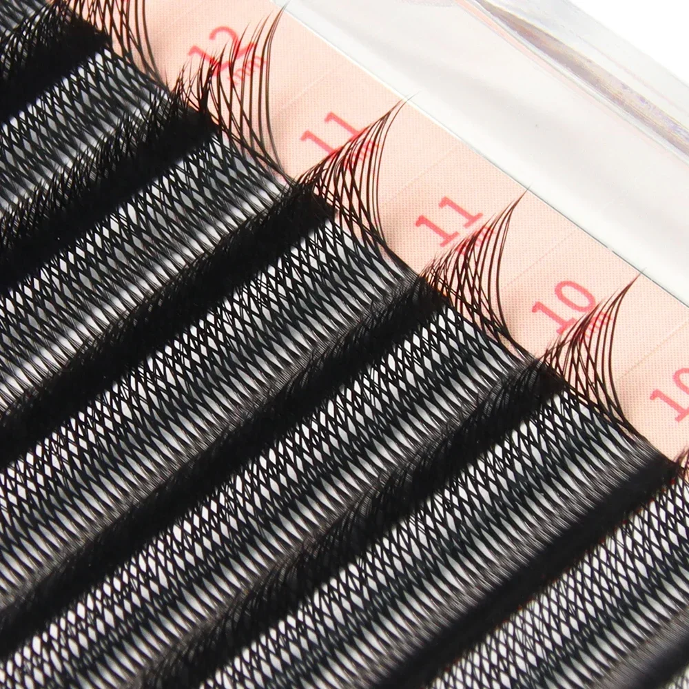 Glamlash ขนตาปลอมสองส่วน3D 6D ที่ต่อขนตาทรงพัดสร้างที่ต่อขนตาปลอมจากธรรมชาติ