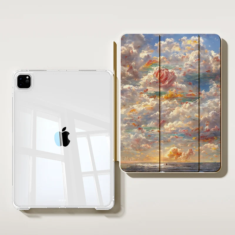 

for iPad A16 2025 Air 7 13 M3 Case for iPad 10th 10.9 2024 Pro 11 13 Case for Air 4 5 Funda Cute Patterns Flower design Case
