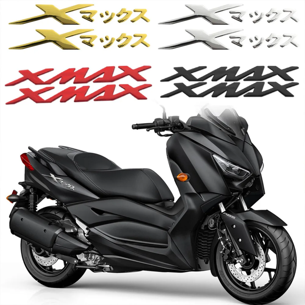 For YAMAHA X-max Xmax 300 250 125 400 1Pair XMAX 3D Epoxy Emblem Logo Badge Motorcycle Stickers Moto Side Body Decal Accessories