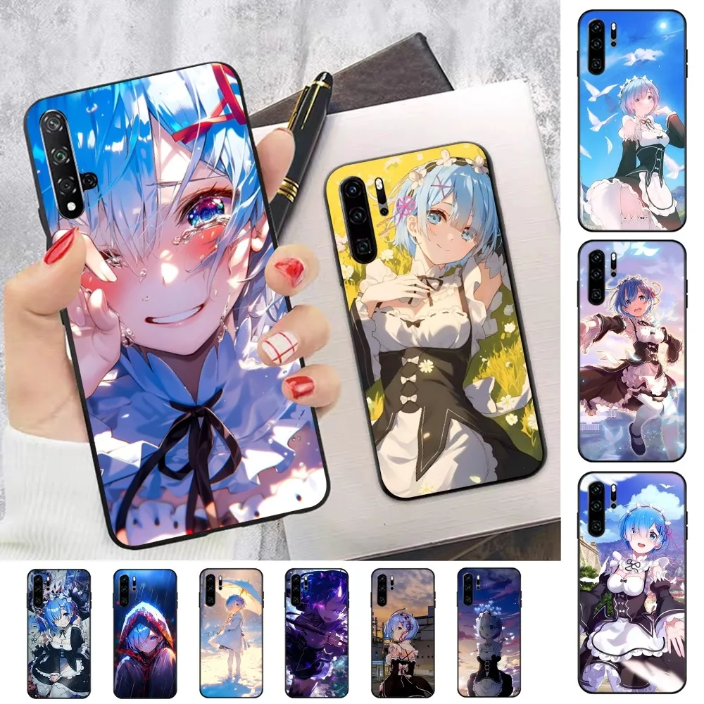 Re0 R-Rem Phone Case For Huawei P 8 9 10 20 30 40 50 Pro Lite Psmart Honor 10 Lite 70 Mate 20lite