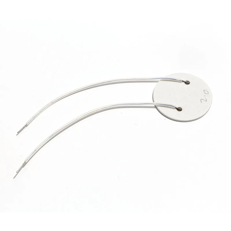 Plaque chauffante ronde en céramique haute température Φ25MM, diamètre 25MM 5V1.5W 12V9W 24V36W, sortie parallèle intermédiaire 27ohms