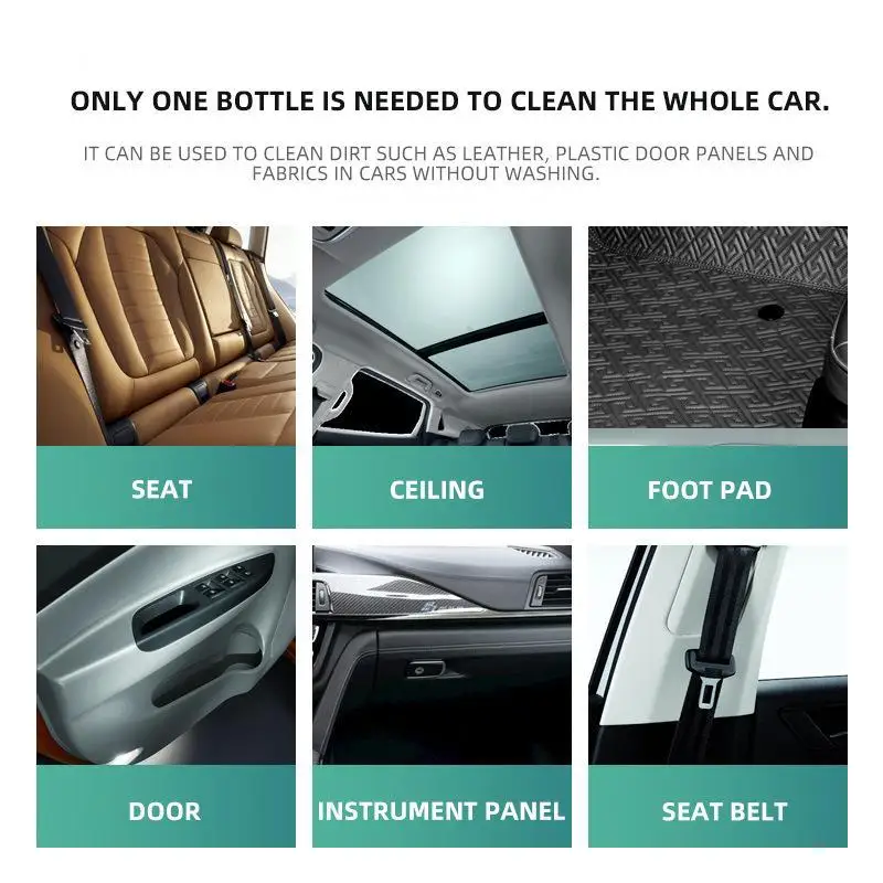 SIKEZHAN Plastic Restorer Clean: Back to Black Car Interior Protectant Dashboard Trim Polish & Shine Spray 100ml 3.38fl.oz. - view 4