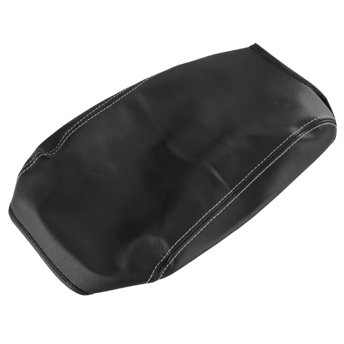 Black With Grey Stitching Center Console Armrest Box Lid Cover Fit For Mitsubishi Pajero V73 V77 V93 V97 V87 2000-2022 view 2