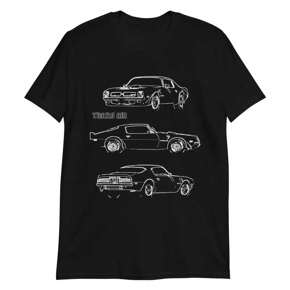 1974 Trans Am Firebird Muscle Car Sketch Art  T Shirt