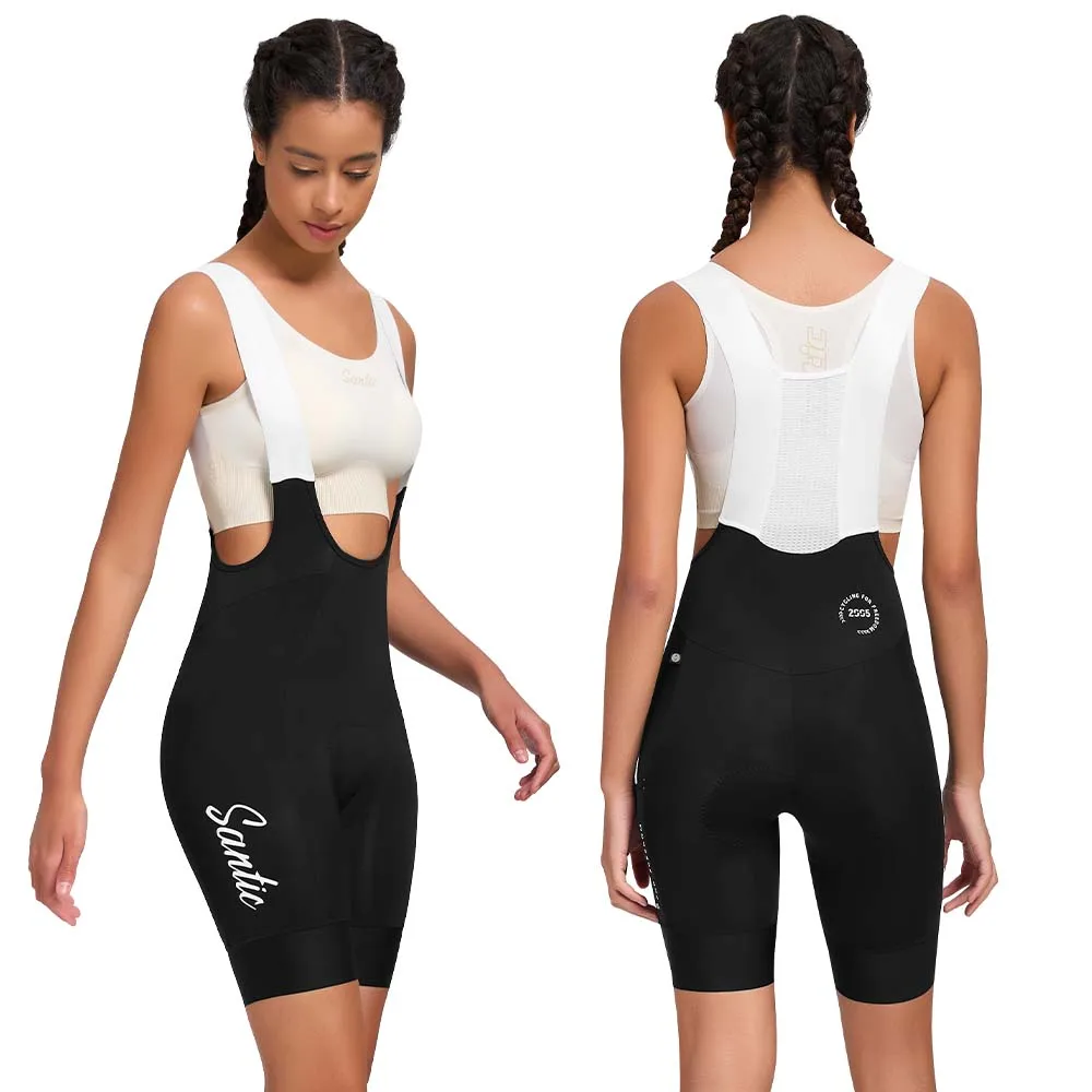 Santic Women Cycling Bib Shorts Summer  Road MTB Bike Shorts Breathable Double Arrow Seat Cushion Cycling Equipment TL25C05197