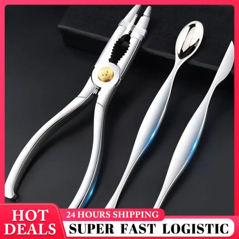 Crab Needle Kitchen Specific Seafood Tools Crab Stripping Forceps Peeling Crab Clip Crab Clamp Stainless Steel Convenient