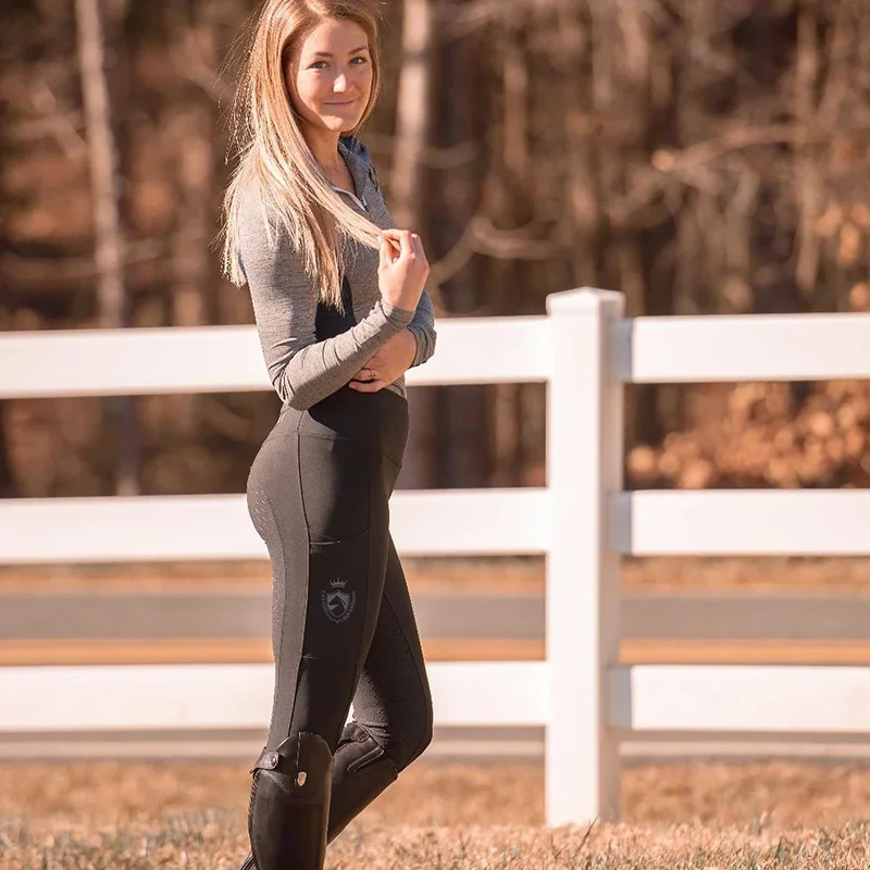Durable Riding breeches All sillicone stretch yoga breeches adult Horse Riding Clothes for kids stretch slimming pants pocket