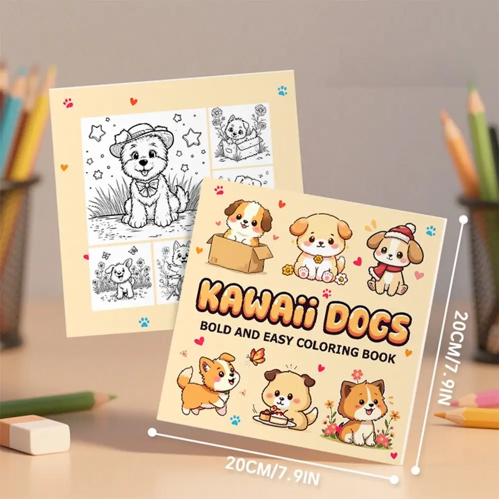 Creative Cartoon Coloring Book Stress Relief Painting Gift Paperback Educational Montessori Drawing Toy for Adults And Teens