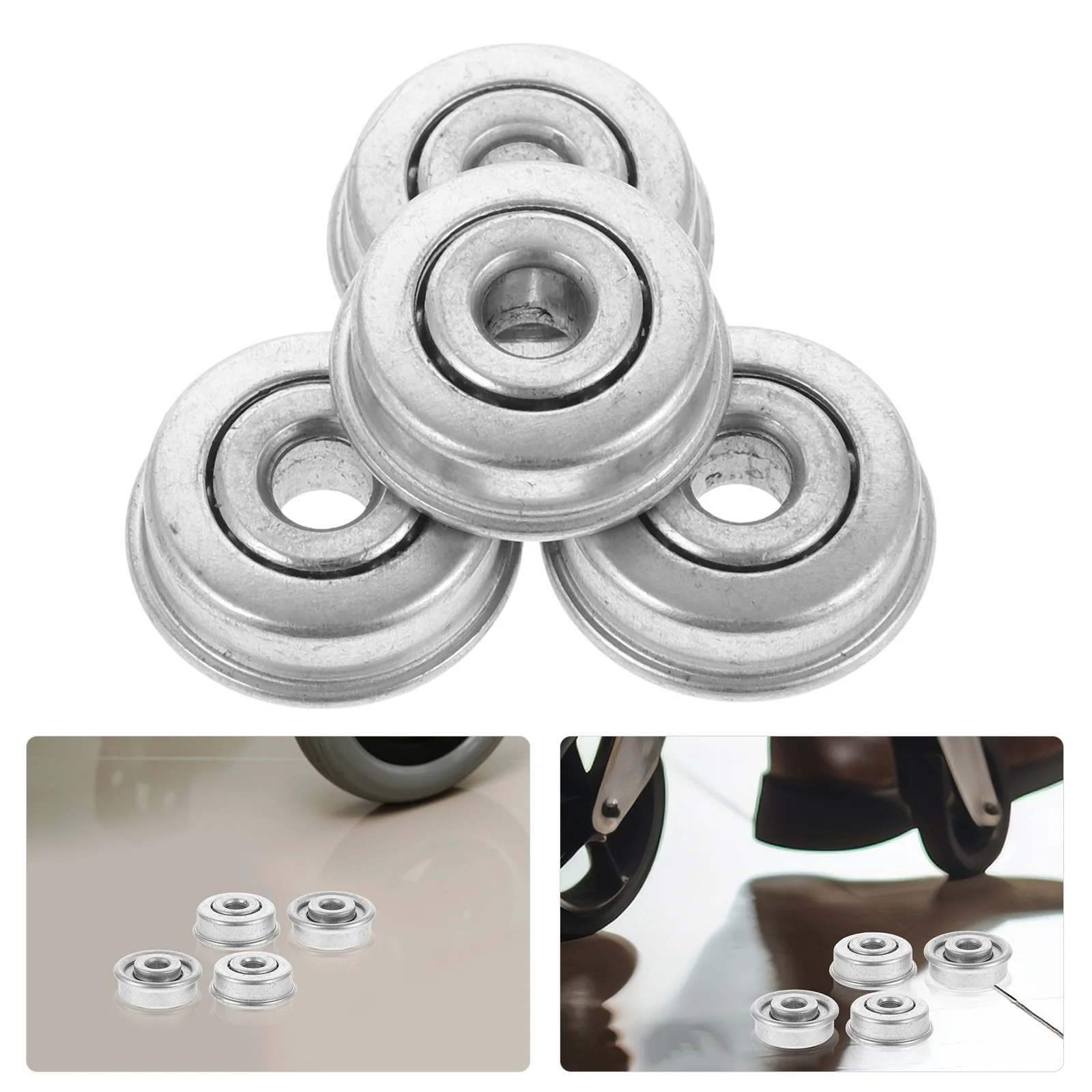 

4pcs Wheelchair Bearing Steel Front Wheel Bearings Replacement For Manual Wheelchair Fork Stem Ball Bearings Parts