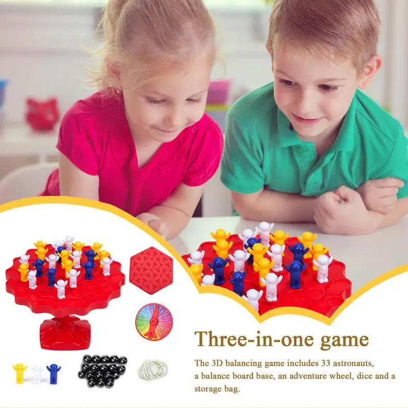 

Astronaut Game Cute Astronaut Balance Toy Tabletop Puzzle Two-Player Parent-Child Game Block Tower For Kids Adults Home School