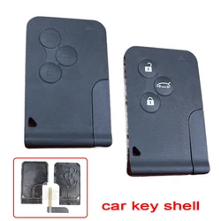 3-przyciskowe etui na kluczyk samochodowy do Renault Clio Logan Megane 2 3 Koleos Scenic Remote Card Key Case Small Key