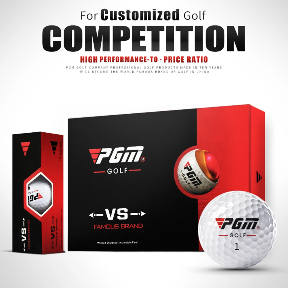 Professional Golf Ball Three-layer Golf Match Balls Set Long Distance Golf Practice Balls Game Use Ball 3/12 Pcs 2