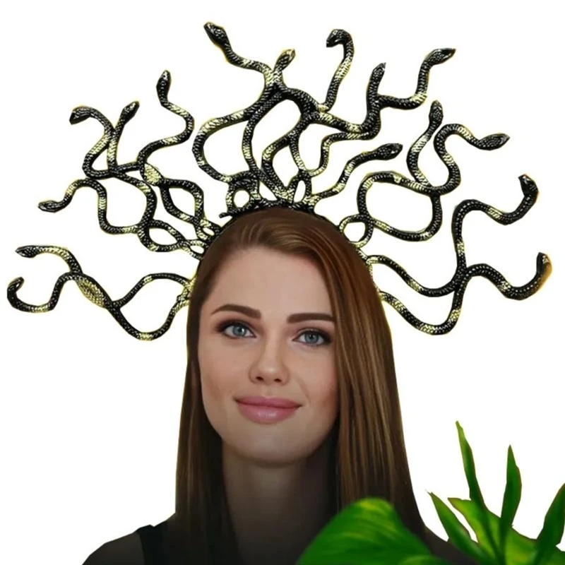 652F Kids Snake Headbands for Party Halloween Headwear for Music Festivals Photo Booth Props for Girls Photography