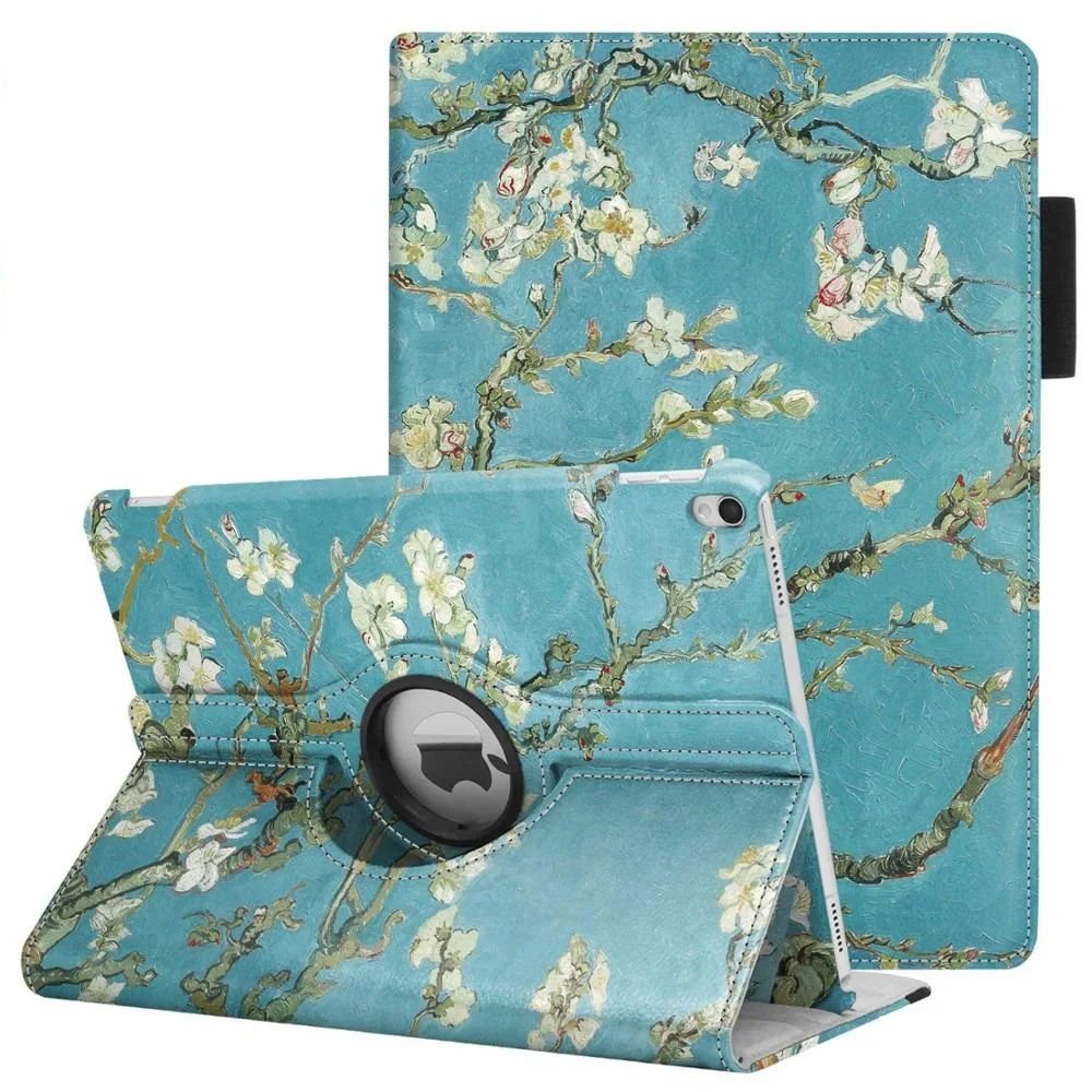 360 Degree Rotating Case for iPad 10.2 2019 Stand Protective Cover for iPad 7th Generation A2197/ A2198/ A2200 Auto Sleep/Wake