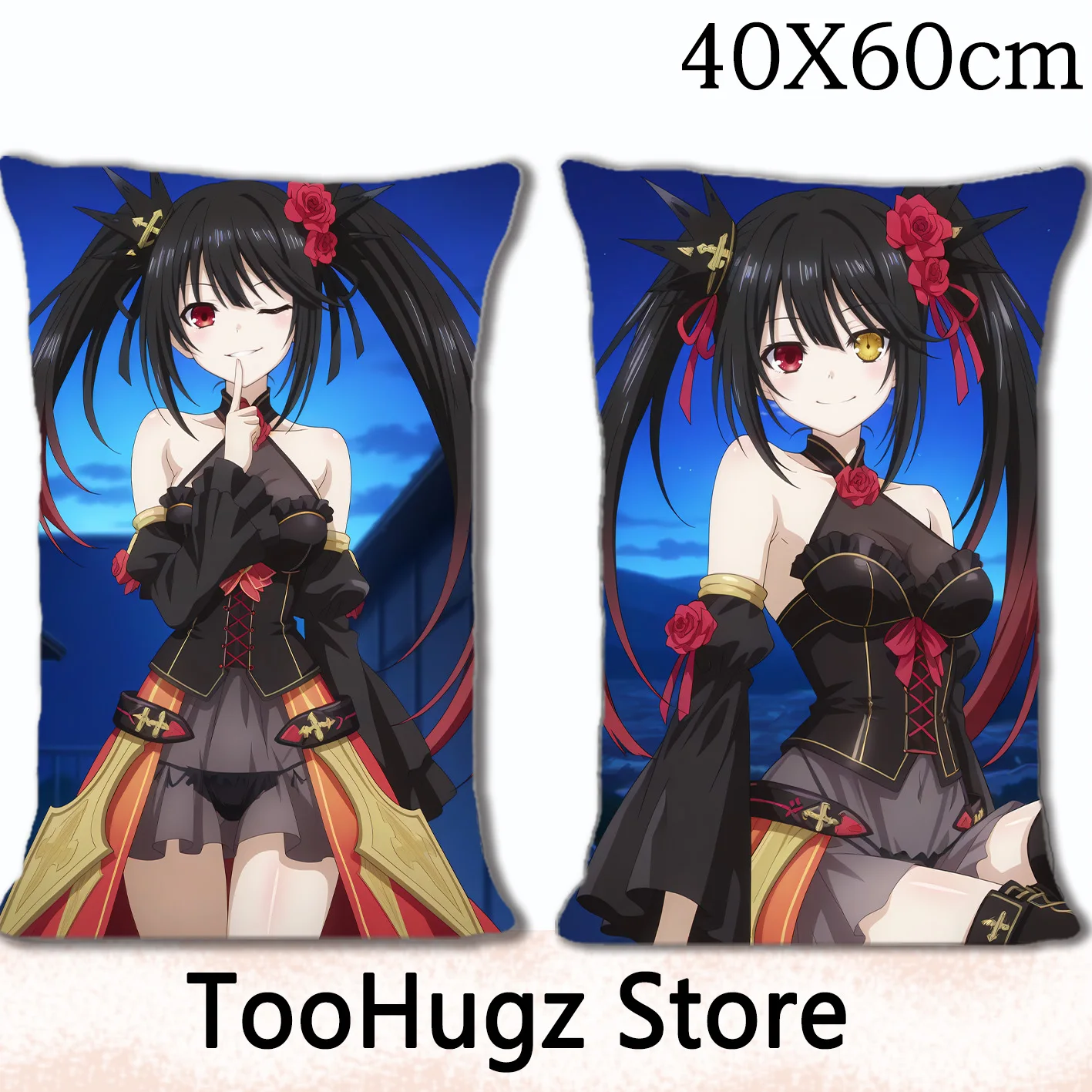 Kurumi Tokisaki Furry Anime Animal Pillow Cover Anthropomorphic Cartoon Character 40x60cm Sofa Bedding