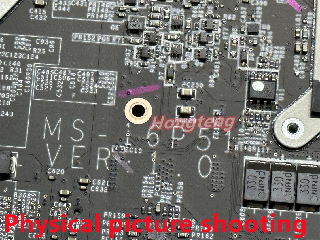 Imagem -05 - Placa-mãe Portátil para Msi Ms16p51 Ver 1.0 Ms-16p5 Ge63 Ge73 Gl63 Gp63 Gp73 I78750h e Gtx1060m Teste ok