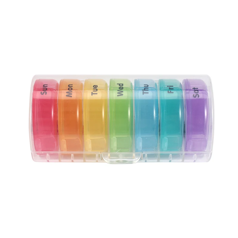 Daily Pill Organizer 2 Times A Day Weekly AM PM Pill Box 7 Day Pill Container Vitamin Organizer Medicine Travel Case