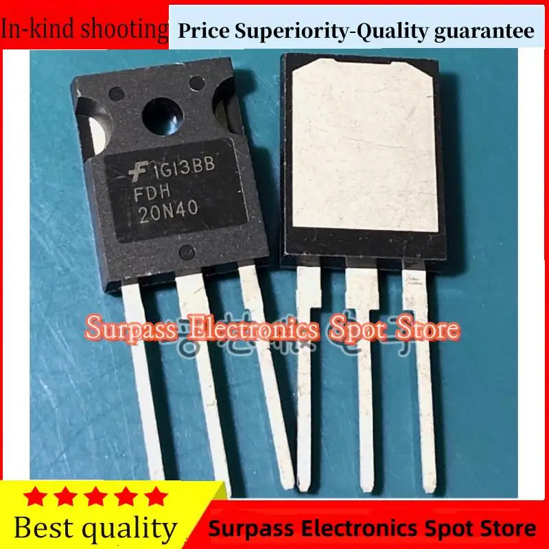 

10PCS-100PCS FDH20N40 TO-247 400V 20A Price Superiority-Quality guarantee