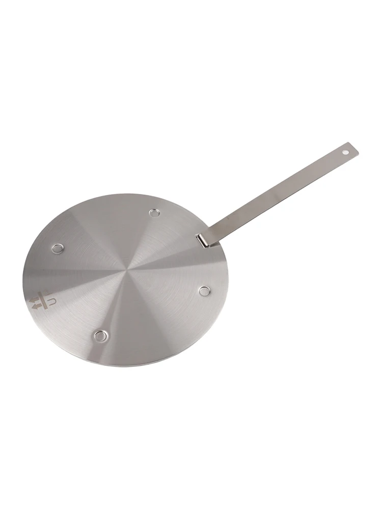 Heat Diffuser Plate for Induction Cooktops in Stainless Steel Designed to Optimize Heat Transfer and Protect Cookware Surfaces