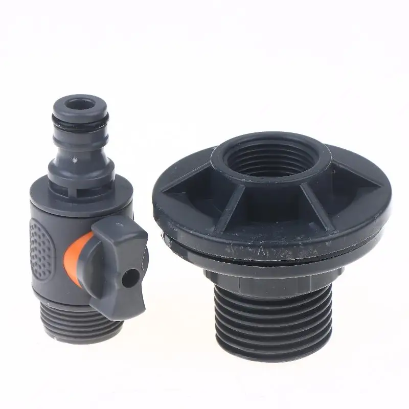 Schnell zu montierendes PVC-Wassertank-Adapter-Set, langlebiger Regenwasser-Sammelanschluss