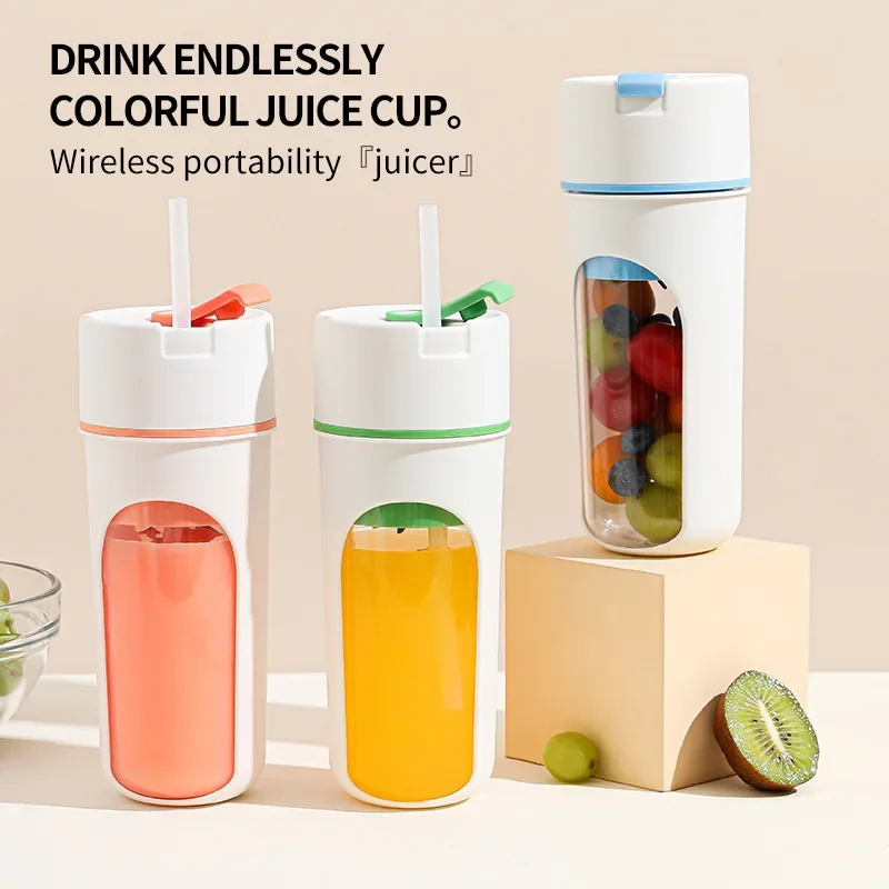 Electric Juicer Multifunctional Portable Juicer Fruit Blender Milkshake Juicer USB Rechargeable Smoothie Blender Juice Maker Cup