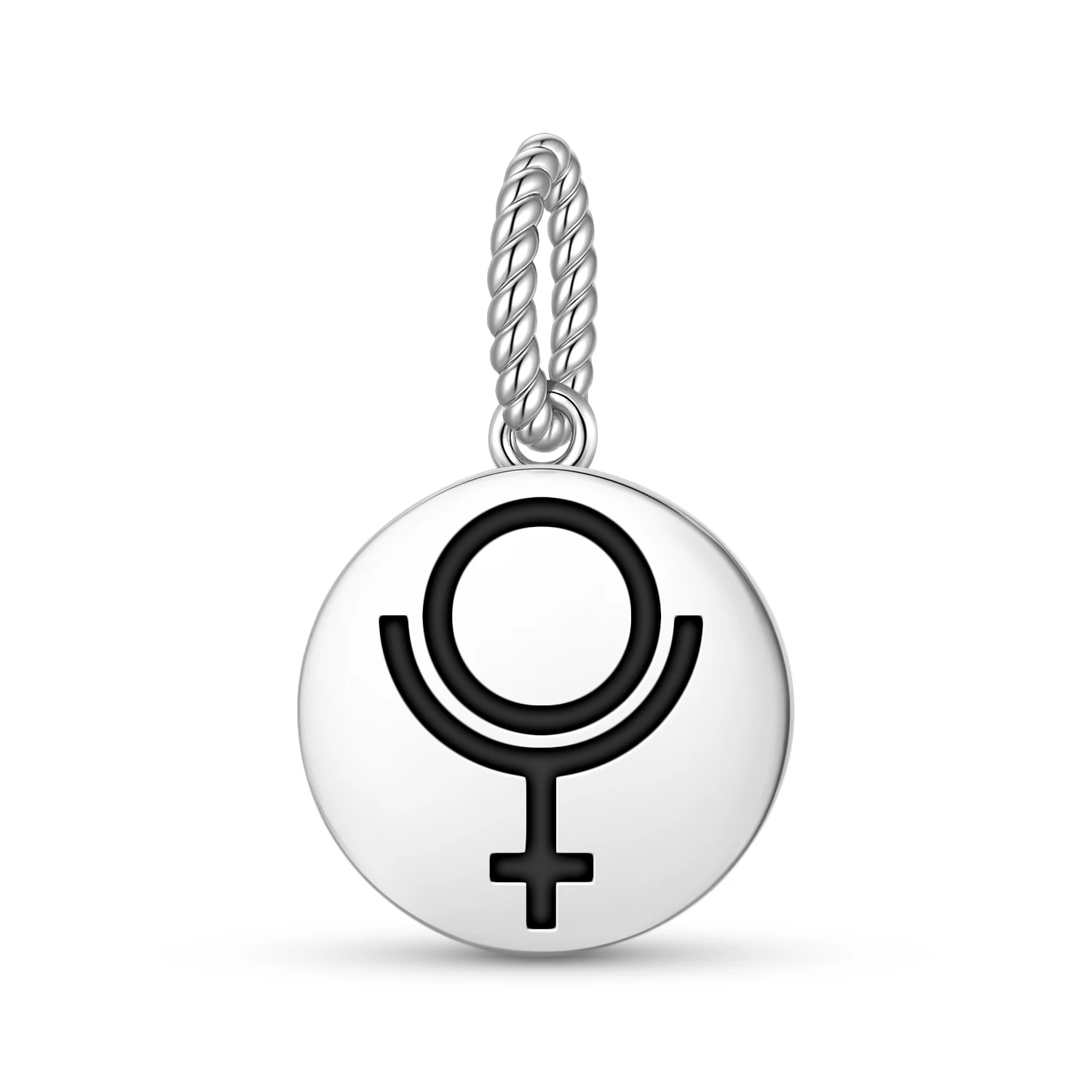 

Плутон астрология стерлингового серебра 925 пробы Шарм из бисера DIY кулон Шарм для браслета ювелирные изделия подарок