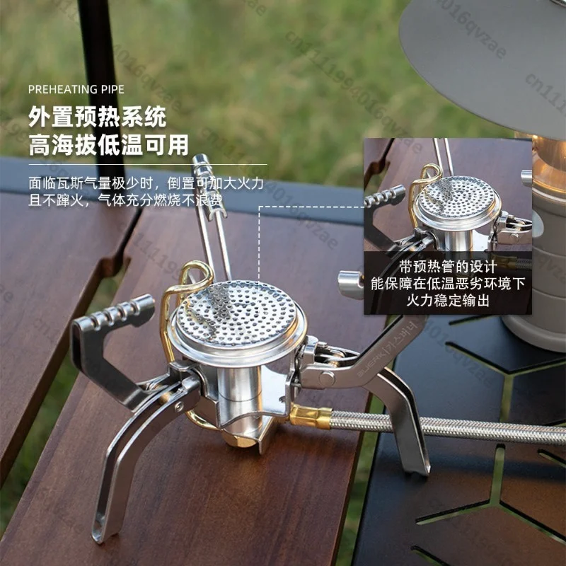 Outdoor Fire Pocket Stove Windproof Cassette Gas Stove Gas Stove Camping Tea Boiling Water