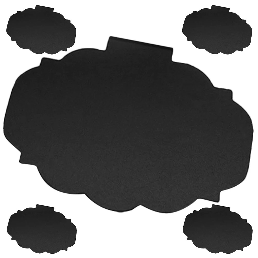 5 pz Prezzo Tabellone Clip per Cestini Nero 12th Modello Forma Creativa Cancellabile Riutilizzabile Mini Lavagna Etichette Contenitori