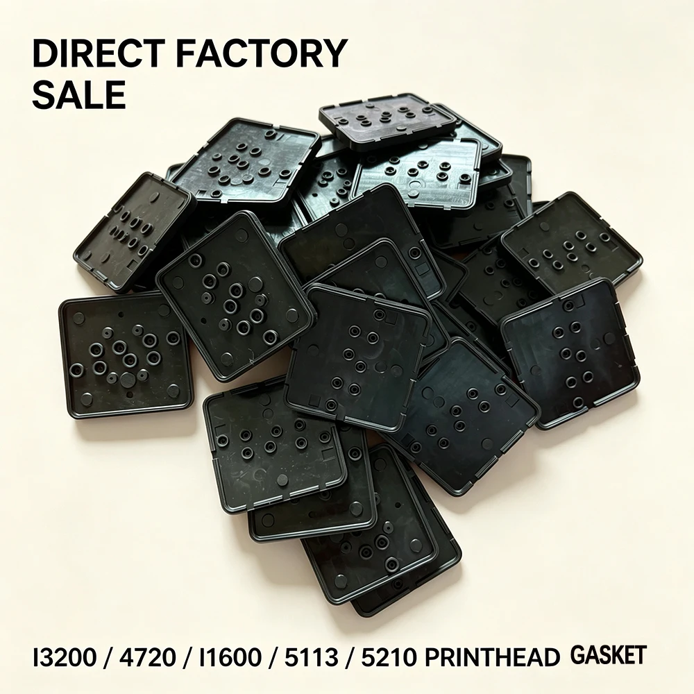 2PC Printhead Cap Seal Gasket Rubber Pads for Epson I3200 4720 5113 5210 Print Head Cover Printhead Mainfolder Water Solvent UV