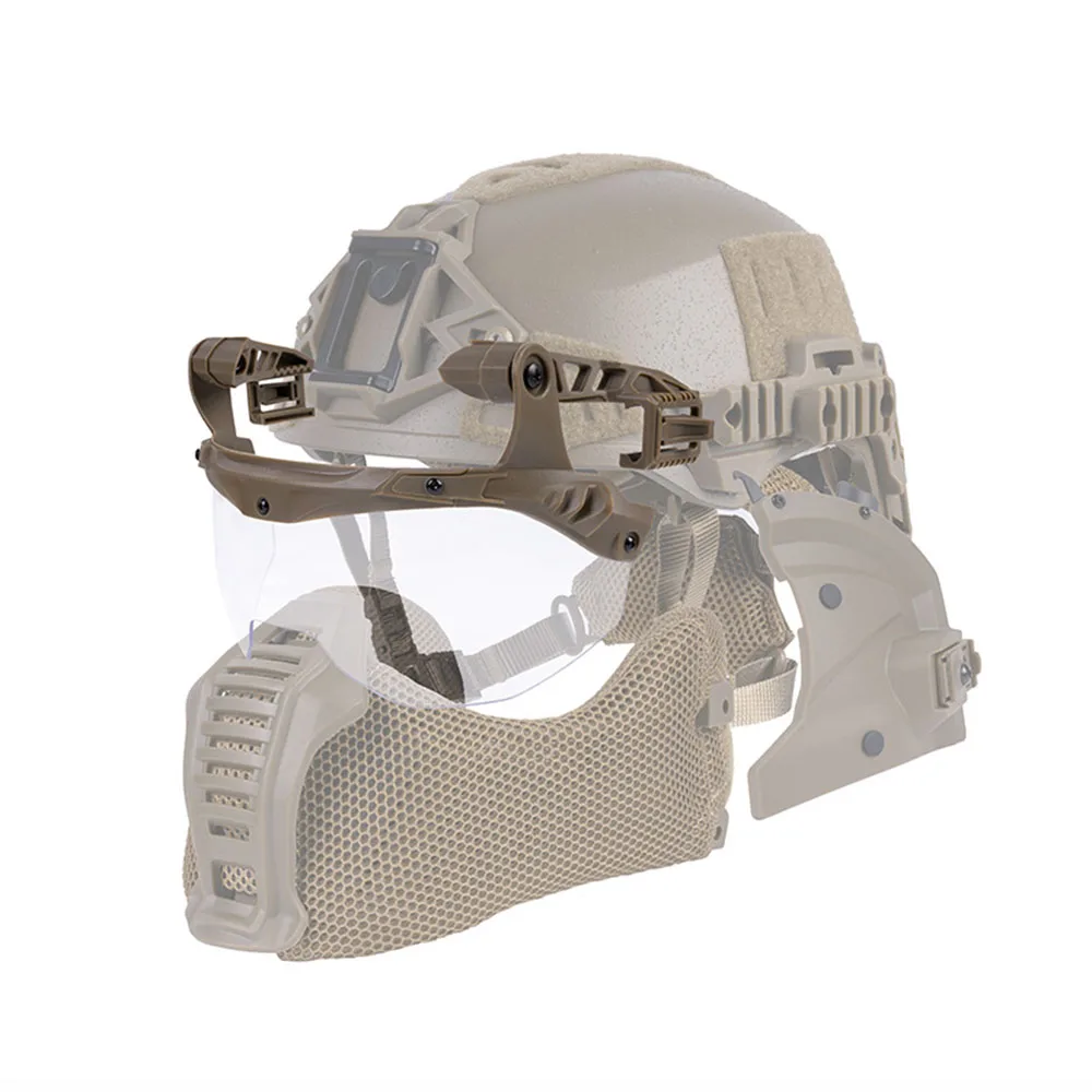 EX Wendy Helmet Goggles Visor Tactical Flip Goggles Anti-Fog Lens Protective Mask for 3.0 Helmet Guide