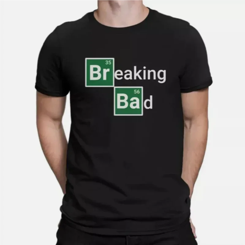 

B-Breaking Bad Cotton Men Men's T-shirt Short Sleeve Tees Male Loose T-shirt