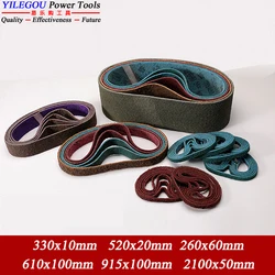 Nylon Round Sanding Belt 25x762mm 40x760mm 260x60mm Nylon Abrasive Band. 100x610/915mm 50x1800/2100mm Brushed Polishing Belt.