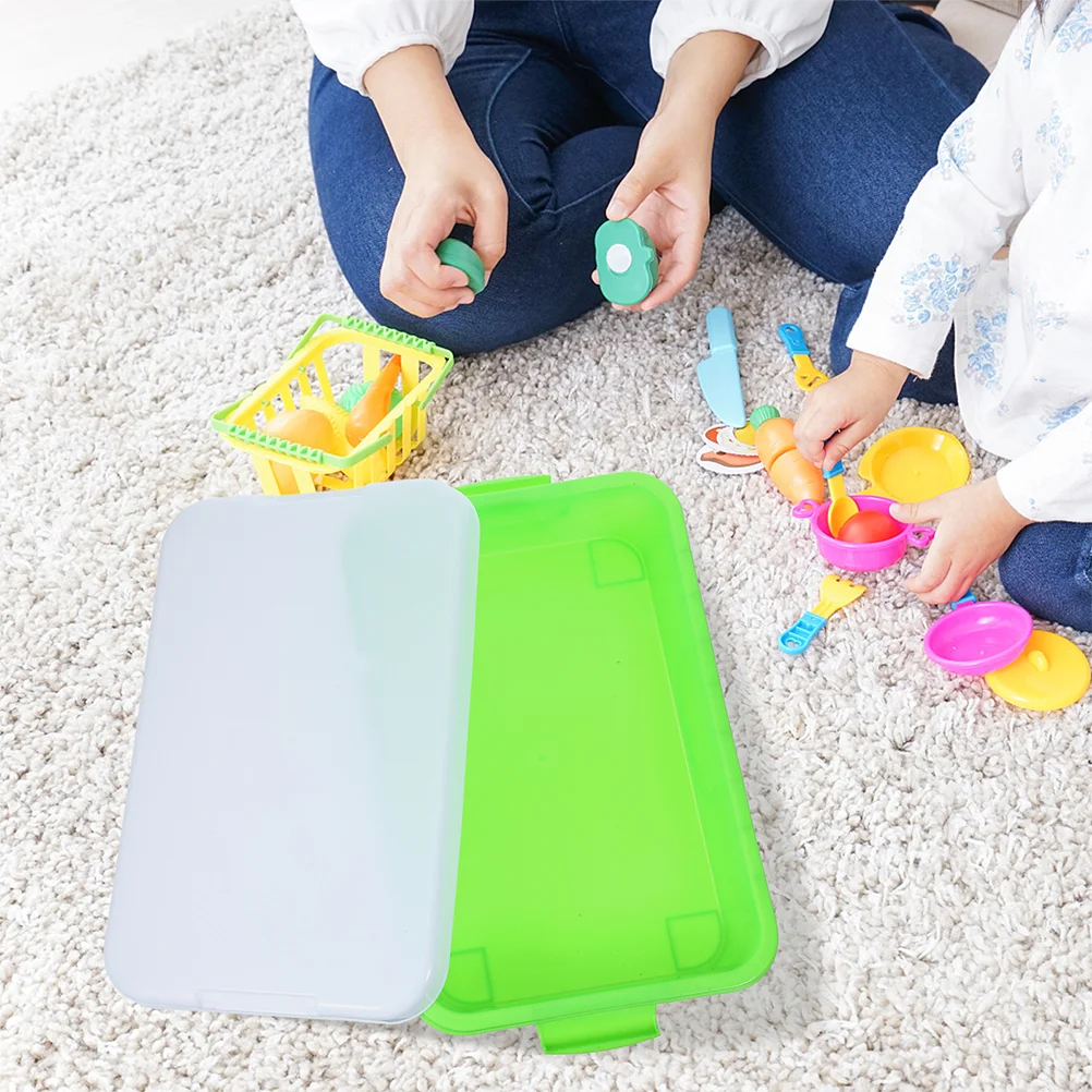 Sand Table Storage Box Tray Toy Playdough Toys Portable Sandbox Indoor Outdoor Empty