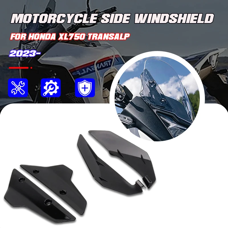 

For Honda XL750 Transalp XL 750 TRANSALP 2023 2024 New Motorcycle Acrylic Side Panels Windscreen Windshield Wind Deflector Kit