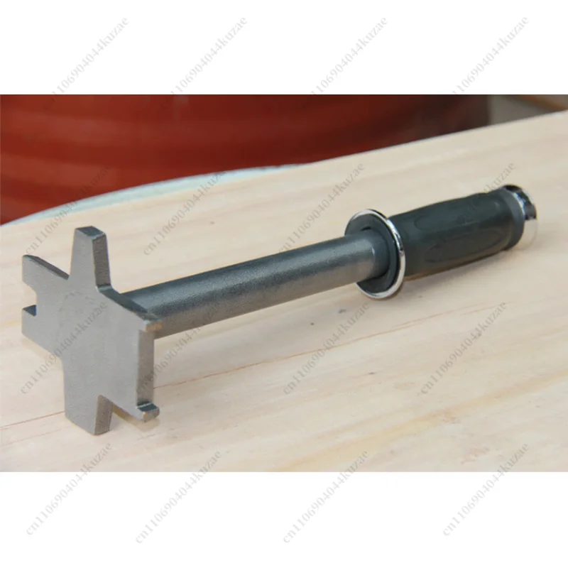 Universal Manual Drum Lid Wrench, 55 Gallon 200L Oil Barrel Opener Tool for Plastic & Metal Drums