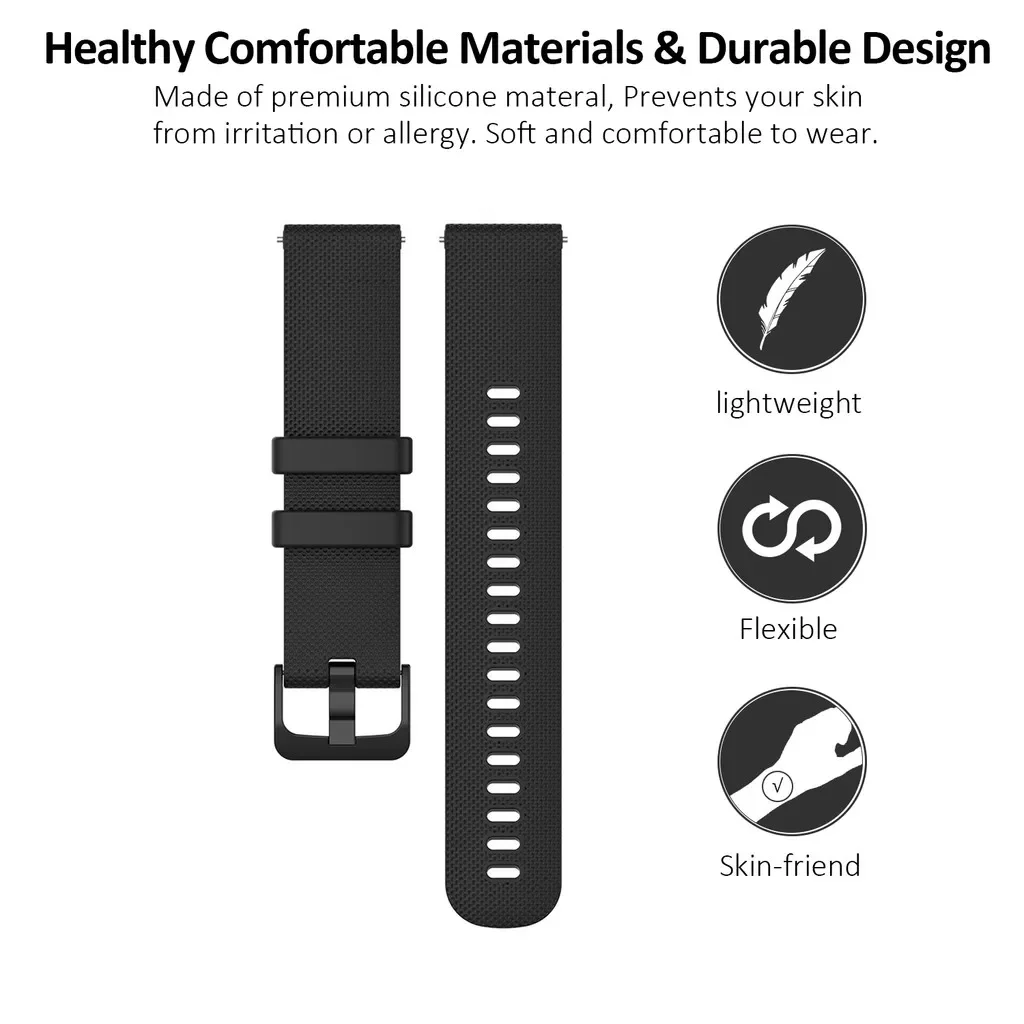 20/22mm Sport Strap For COROS PACE4/3 Replacement Watchband for COROS APEX 2/2Pro/Pro/42/46mm Soft Silicone Bracelet Accessories