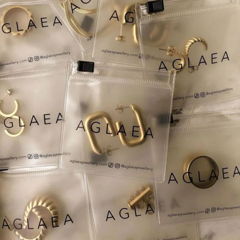 2025customized.Custom/Transparent/Matte/Frosted Self Sealing Strong Pvc Zip Lock Jewelry Plastic Bags Jewellery P