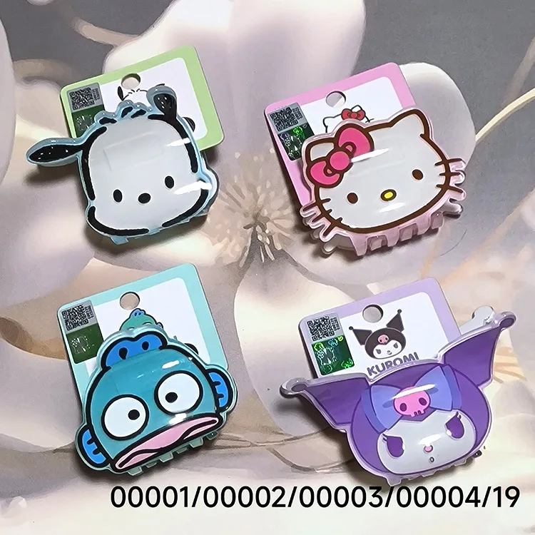 

Sanrio Sweet Cute Accessories Children's Hair Accessories Cartoon Character Series Girls Grab Clip Hair Beautifully Decorated