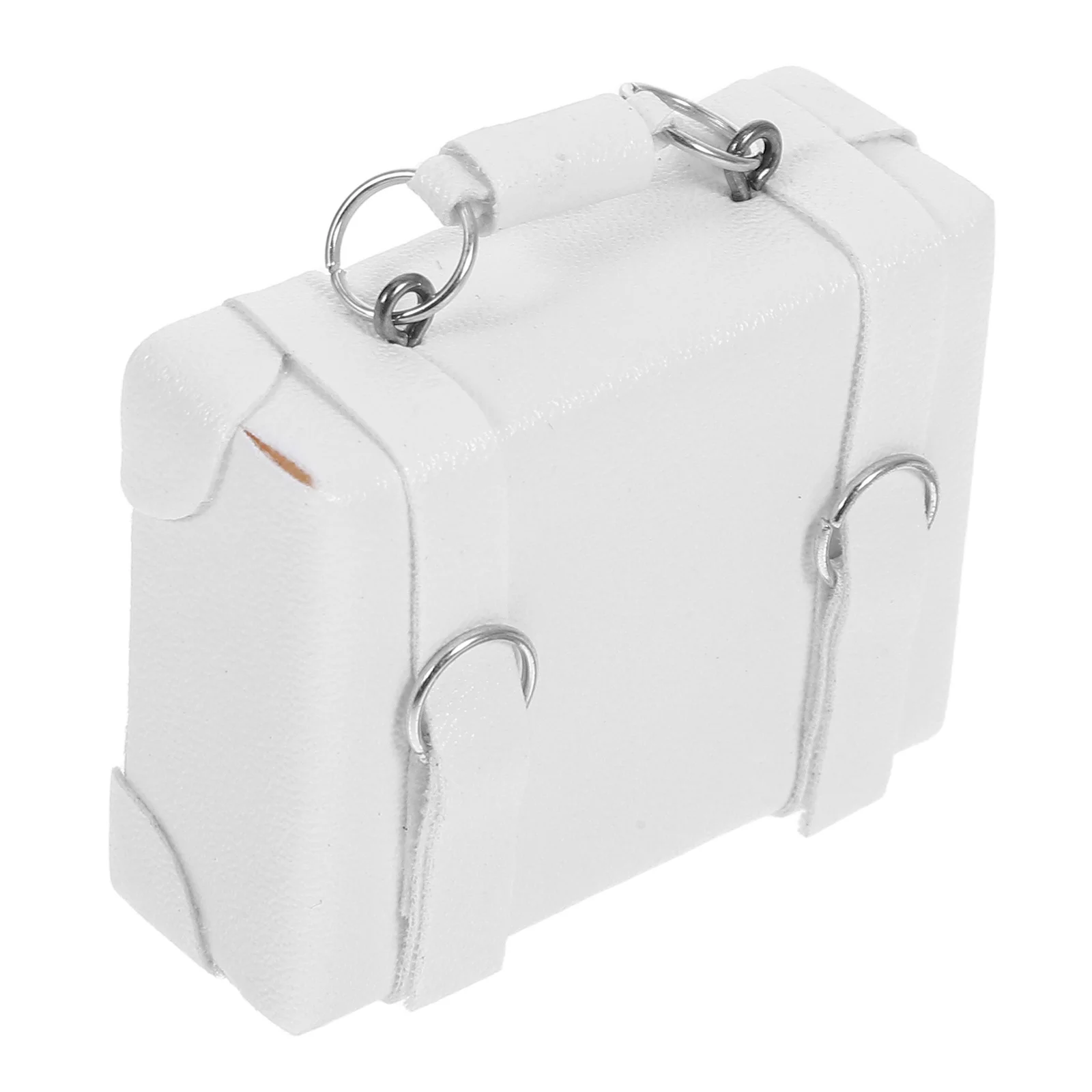 

Miniature Vintage Suitcase Compact Kids Mini Case Sturdy Wood Faux Travel Play Suitcase Carrying Box