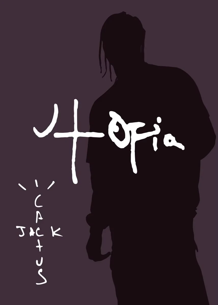

Utopia Music Album Cover Posters Prints Rapper Hip Hop Singer Travis-Scott Canvas Painting Wall Art Picture for Room Home Decor